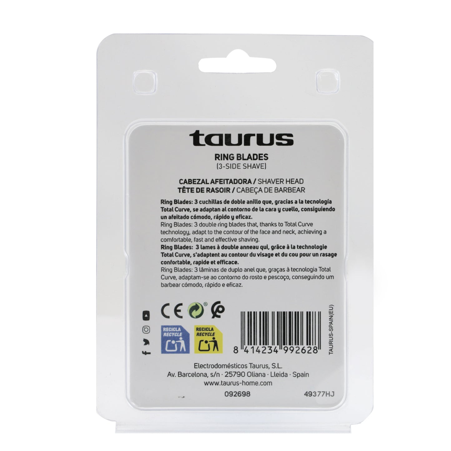 RING BLADES 3 SIDE SHAVE