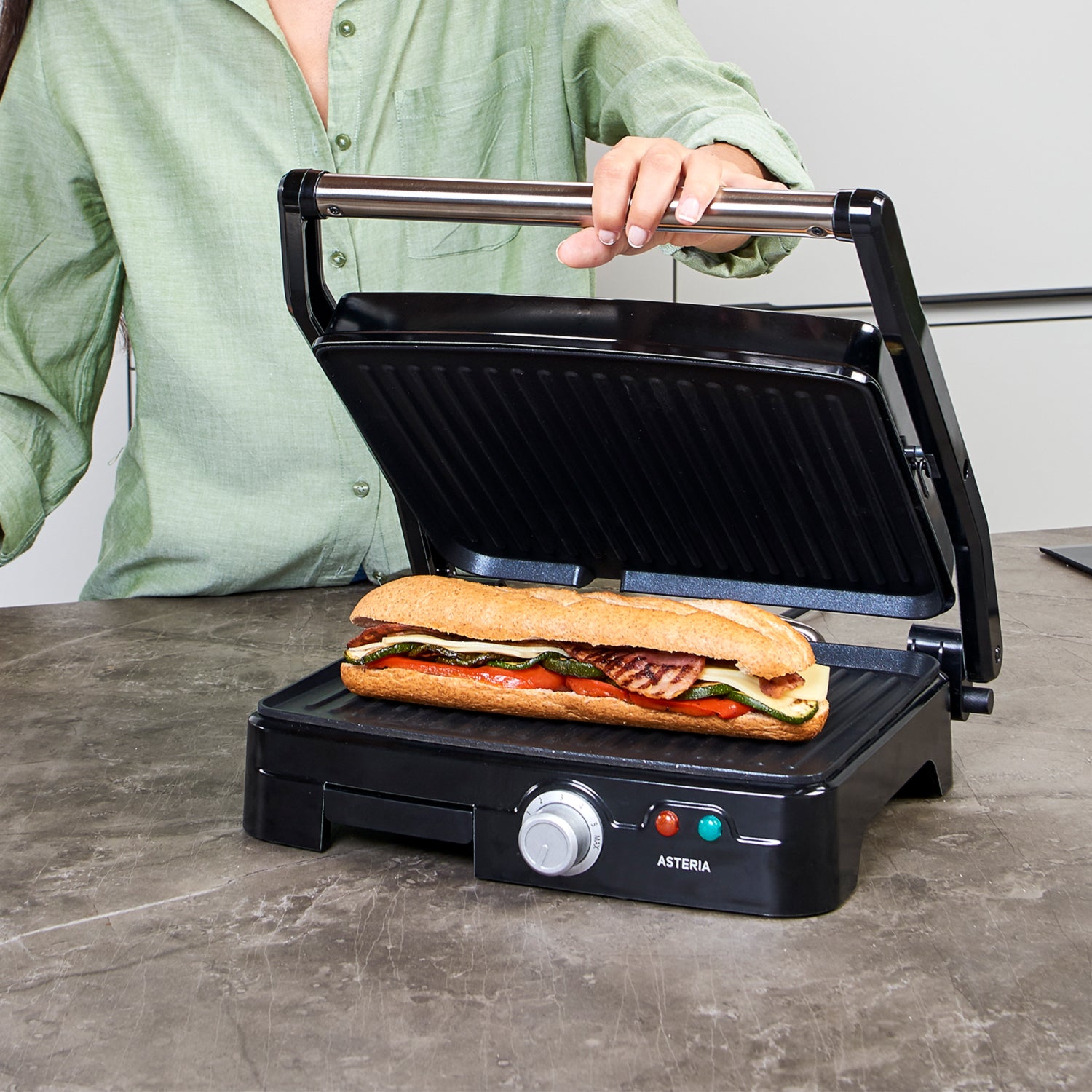 tostadora de pan sandwich al grill cocina accesorios ajustable fácil de  usar