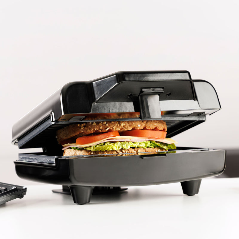Versatilitat 3 en 1: sandvitx, graella i gofre