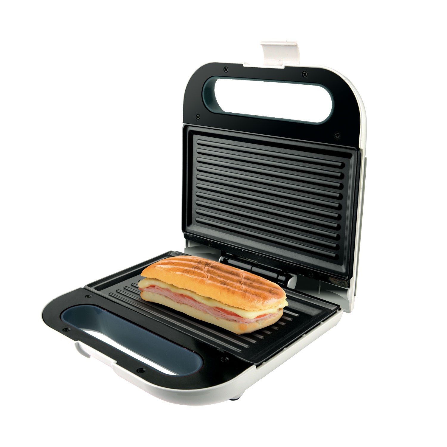 Sandwichera Taurus POSEIDON negra con acero inoxidable ideal para dos  sándwiches. - DE HOGAR
