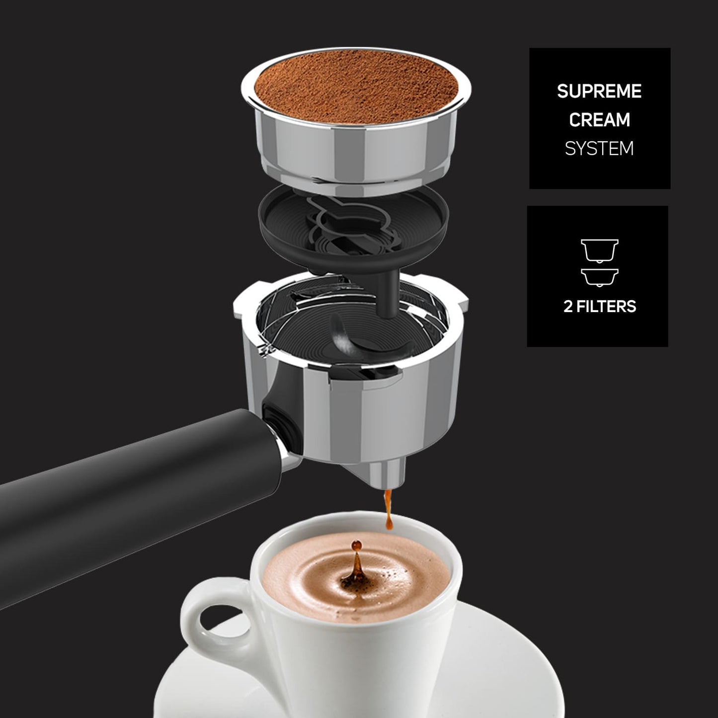Cafetera Espresso Mini Moka CM-1821 5bar 1,6L 850W Inox - Expresso y  cafeteras - Los mejores precios