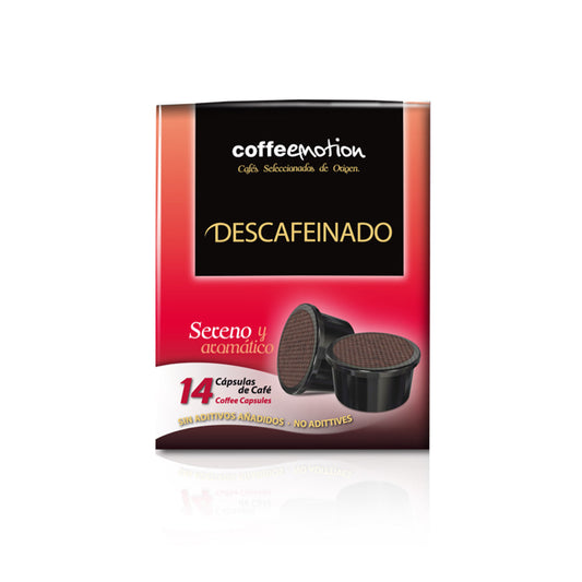 CÁPSULAS DE CAFÉ COFFEEMOTION DESCAFEINADO (14u)