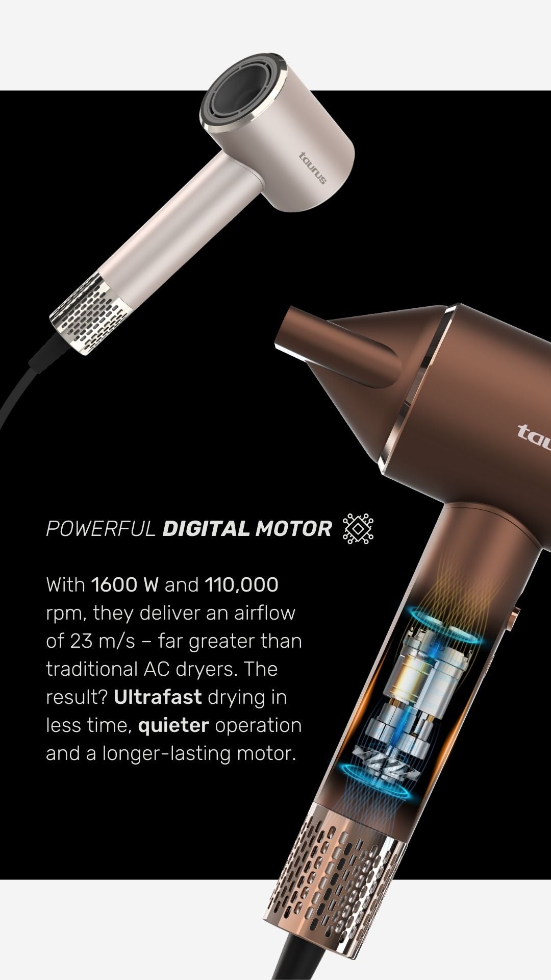 Taurus Protect Digital Force Protect Hair Dryers – Taurus